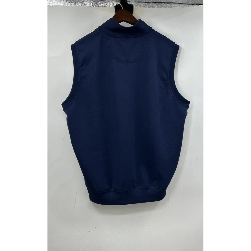 F&G Tech Full Zip Golf Vest Men's Size Large Blue NWT